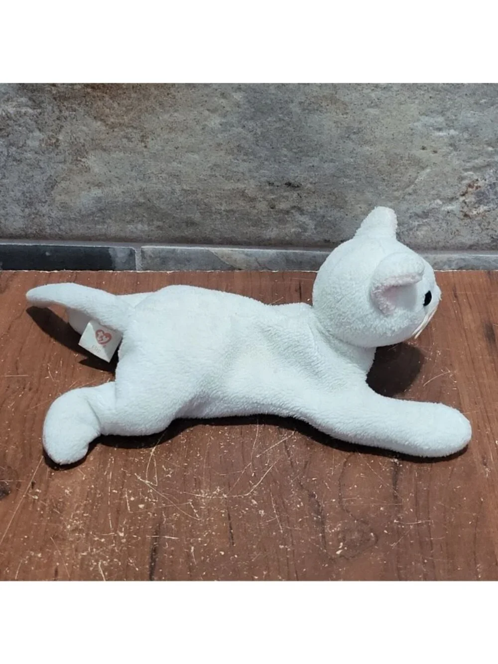 Ty Beanie Baby Flip White Cat 1993 Retired Original Plush Stuffed Animal Toy